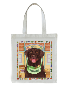 Labrador Retriever - Chocolate - Tomoyo Pitcher   Dog Breed Tote Bag