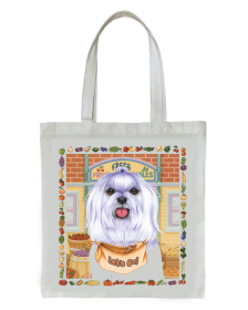 Maltese - Tomoyo Pitcher   Dog Breed Tote Bag