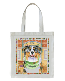 Australian Shepherd Blue Merle - Tomoyo Pitcher   Dog Breed Tote Bag