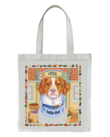 Brittany - Tomoyo Pitcher Dog Breed Tote Bag