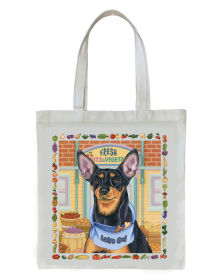 Min Pin - Tomoyo Pitcher   Dog Breed Tote Bag