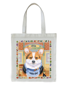 Corgi Tri - Tomoyo Pitcher   Dog Breed Tote Bag