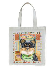 Chihuahua Longhair Black - Tomoyo Pitcher   Dog Breed Tote Bag