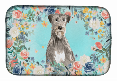 Irish Wolfhound Dish Drying Mat