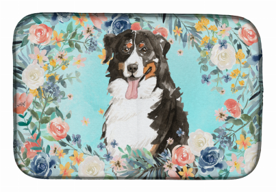 Bernese Mountain Dog Dish Drying Mat