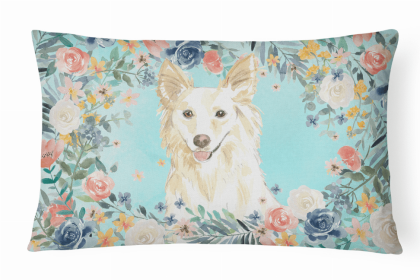 Collie 1 Dog Art Canvas Fabric Decorative Pillow