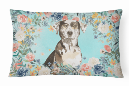 Catahoula Leopard Dog - Dog Art Canvas Fabric Decorative Pillow