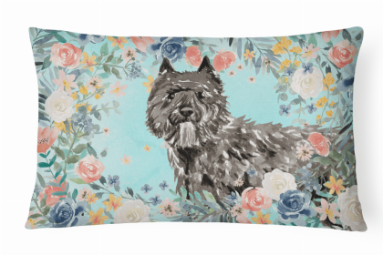 Bouvier des Flandres Dog Art Canvas Fabric Decorative Pillow