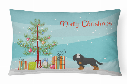 Cavalier King Charles Spaniel 1 - Christmas Tree Dog Art Canvas Fabric Decorative Pillow Style 2