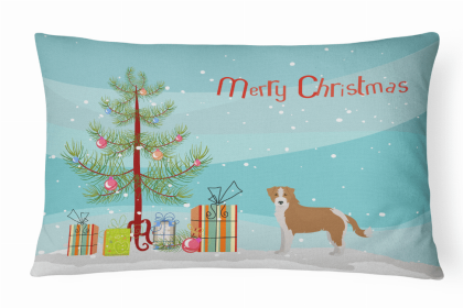 Kromfohrlander - Christmas Tree Dog Art Canvas Fabric Decorative Pillow Style 2