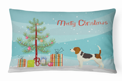 Beagle 1 - Christmas Tree Dog Art Canvas Fabric Decorative Pillow Style 2