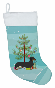 Dachshund 1 and Christmas Tree Stocking