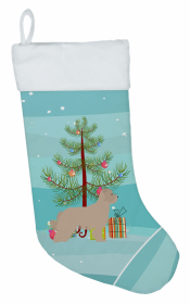 Pyrenean Shepherd Dog and Christmas Tree Stocking