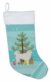 Polish Tatra Sheepdog and Christmas Tree Stocking