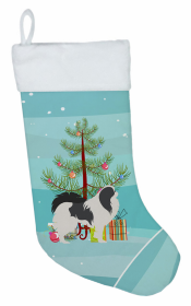 Japanese Chin 1 and Christmas Tree Stocking