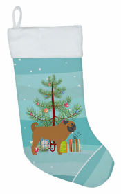 Pug 1 and Christmas Tree Stocking