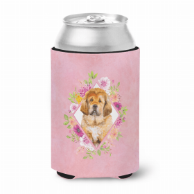 Mastiff - Tibetan - Puppy Pink Flowers Portrait Can Hugger