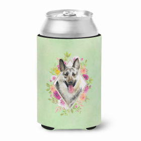 Eastern German Shepherd Green Flowers Portrait Can Hugger