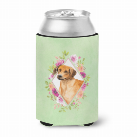 Rhodesian Ridgeback Green Flowers Portrait Can Hugger