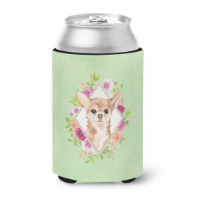 Chihuahua Green Flowers Portrait Can Hugger