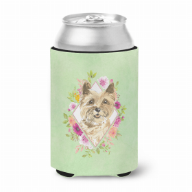 Cairn Terrier Green Flowers Portrait Can Hugger