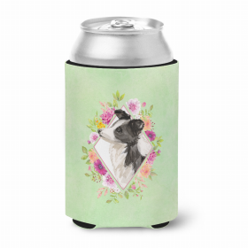 Border Collie Green Flowers Portrait Can Hugger