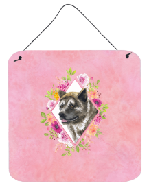 Akita 1 Flowers Design Wall or Door Hanging Prints