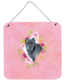 Cane Corso Flowers Design  Wall or Door Hanging Prints