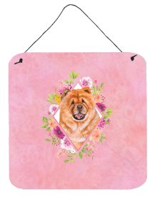 Chow Chow #1 Flowers Design Wall or Door Hanging Prints