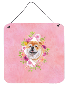 Chow Chow #2 Flowers Design Wall or Door Hanging Prints