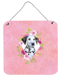 Dalmatian - Puppy Flowers Design  Wall or Door Hanging Prints