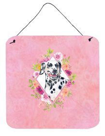 Dalmatian Flowers Design  Wall or Door Hanging Prints