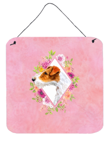 Jack Russell Terrier #2 Flowers Design  Wall or Door Hanging Prints