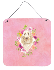 Spinone Italiano Flowers Design  Wall or Door Hanging Prints