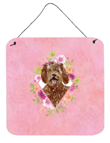 Labradoodle Flowers Design  Wall or Door Hanging Prints