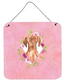 Vizsla Flowers Design Wall or Door Hanging Prints