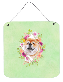 Chow Chow #21 Flowers Design Wall or Door Hanging Prints