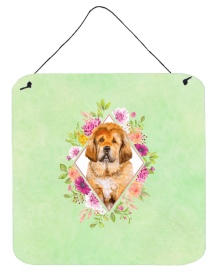 Mastiff - Puppy Flowers Design  Wall or Door Hanging Prints