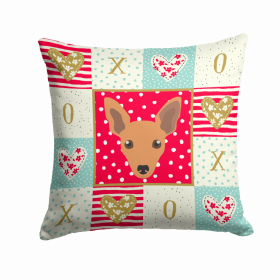 Min Pin Art Love Design Fabric Decorative Pillow