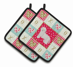 Poodle - Cyprus - XOXO Pair of Potholders