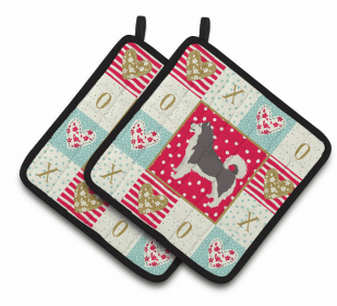 Alaskan Malamute - Series 2 XOXO Pair of Potholders