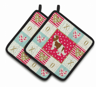 Cavalier King Charles Spaniel - Series 2 XOXO Pair of Potholders