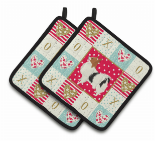 Papillon - Series 2 XOXO Pair of Potholders