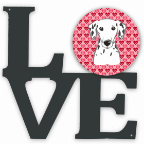 Dalmatian XOXO Hearts Metal Wall Artwork LOVE