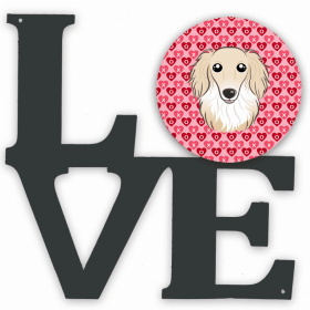 Dachshund Style #1 XOXO Hearts Metal Wall Artwork LOVE