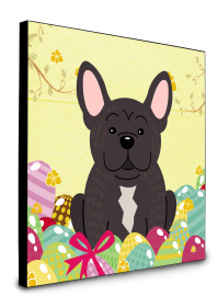 French Bulldog - Brindle - Easter Eggs Wall Panel