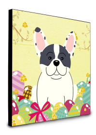 French Bulldog - Piebald - Easter Eggs Wall Panel