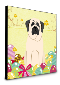 Mastiff - White - Easter Eggs Wall Panel