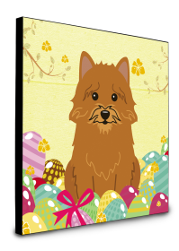 Norwich Terrier Easter Eggs Wall Panel