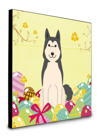 West Siberian Laika Spitz Easter Eggs Wall Panel